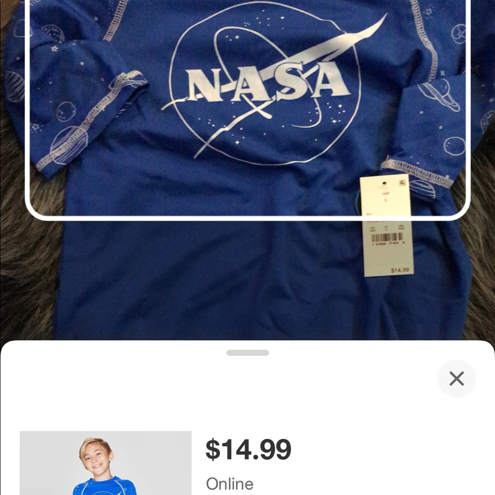 Boy swim shirt